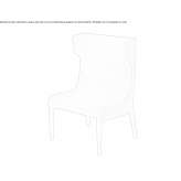 Fabric armchair with high backrest Owschlag