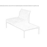 Modular fabric armchair Tonya