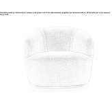 Fabric swivel armchair Alpens