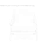 Walnut and fabric armchair with armrests Bogarra