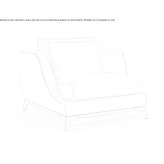 Leather armchair with removable cover Gradiska