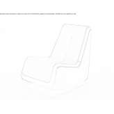 Fabric rocking chair Yaganiza