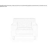 Fabric armchair with removable cover and armrests Evosmos
