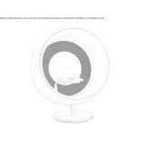 Acoustic armchair with table Brindisi
