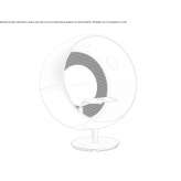 Acoustic armchair with a laptop table Brindisi