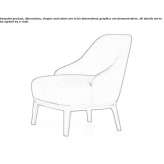 Upholstered armchair with armrests Balazote