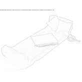 Fotel rozkładany z tkaniny dżinsowej Lasbek