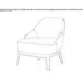 Upholstered armchair with armrests Balazote