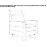 Leather fold-out armchair with armrests Maragogi