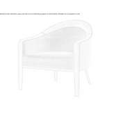 Tanned leather and fabric armchair with armrests Hresa