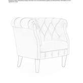 Quilted armchair with fire-resistant padding Koluszki