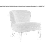 Fabric armchair Pizzano