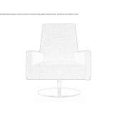 Swivel chair with high backrest Volkach