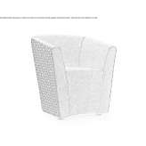 Upholstered hall chair with armrests Mirfield
