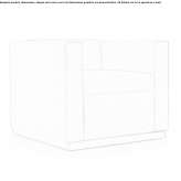 Fotel tapicerowany skórą z podłokietnikami Kotor