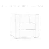 Armchair with removable cover with fire-resistant padding Tuzuapan