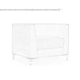 Upholstered armchair with armrests Gersdorf