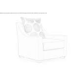 Leather upholstered armchair Lumbarda