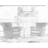 Armchair upholstered with fabric Sinekci
