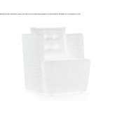 Fabric upholstered armchair with armrests Loyga