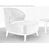 Fabric armchair with removable cover Svoronos