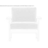 Fabric armchair with ash frame Lisky