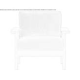 Fabric armchair with oak frame Lisky