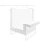 Armchair with high backrest and armrests Minerbio