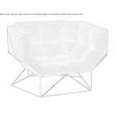 Leather armchair with armrests Acered