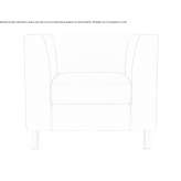 Leather lounge chair with armrests Keynsham