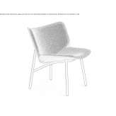 Fabric armchair Ferolles