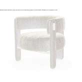 Fabric armchair with armrests Colosimi