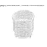 Fabric armchair Mireval