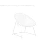 Plastic lounge chair with upholstery Prevalle