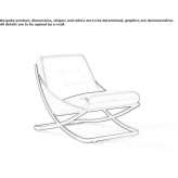 Fabric armchair Hellin