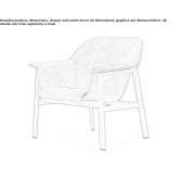 Upholstered armchair with armrests Gehrden