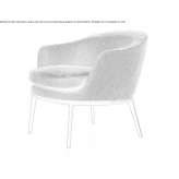 Fabric upholstered armchair with armrests Nallihan