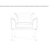 Upholstered armchair with armrests Huaxtla