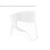 Upholstered wooden armchair with armrests Anthem