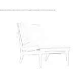 Armchair upholstered with fabric Sipotu