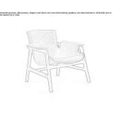 Upholstered armchair with armrests Lazzaro