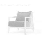 Wooden armchair with integrated cushion and igus backrest Botkins