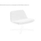 Chair upholstered in fabric with a 4-star base Verzej