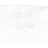Armchair upholstered with velvet Sarasota