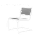 Cantilever steel armchair Luhden