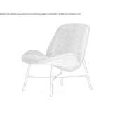 Armchair upholstered with fabric Uintah