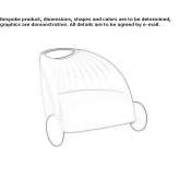 Fabric chair on wheels Yoxall