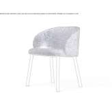 Fabric armchair Apulco