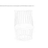 Beech armchair with integrated cushion Tibeni