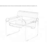 Canvas armchair with armrests Kilafors